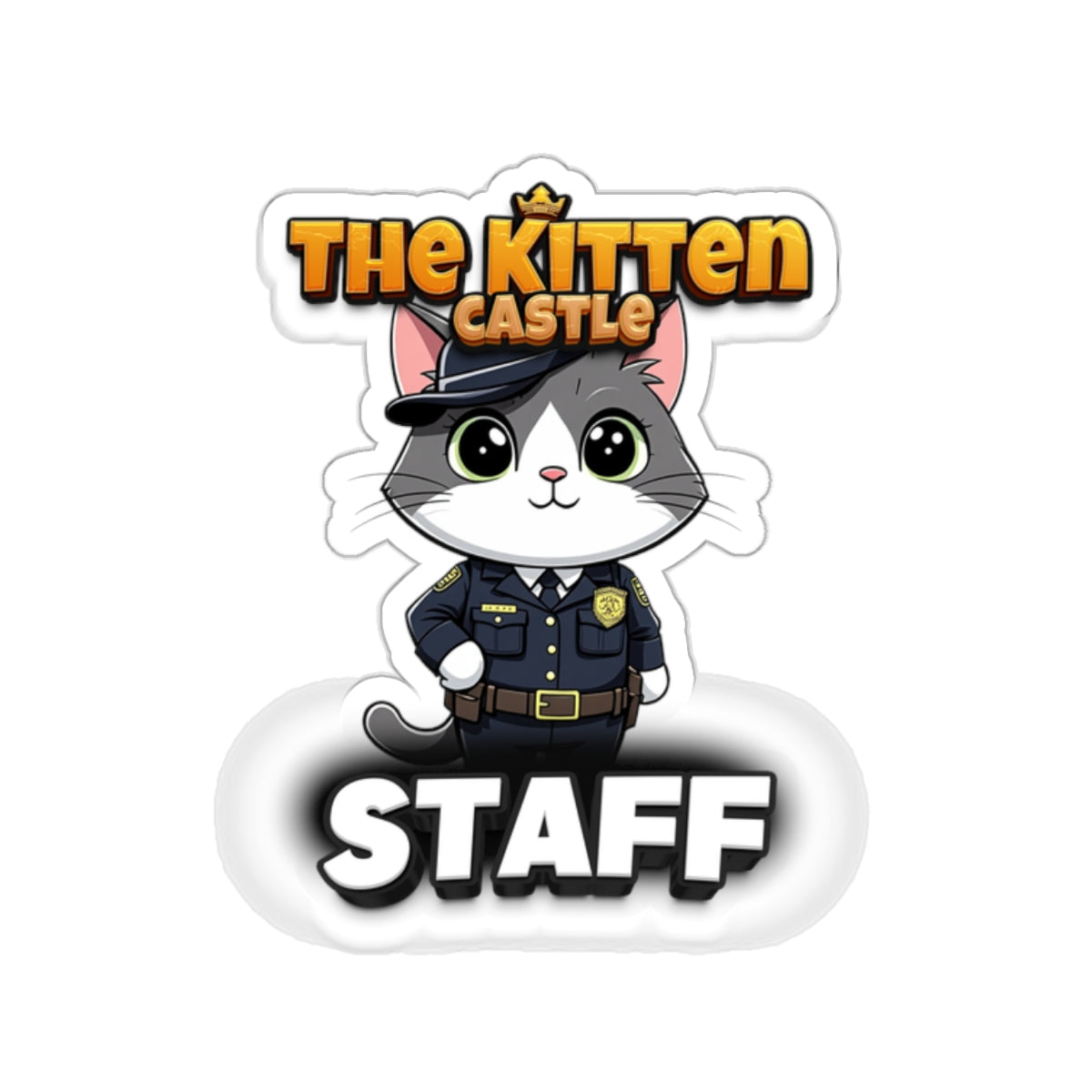 Kitten Castle Staff Stickers